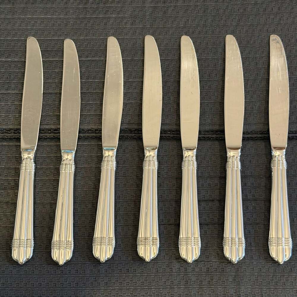 Hampton Silversmiths Odyssey Stainless Dinner Knives Set of 7